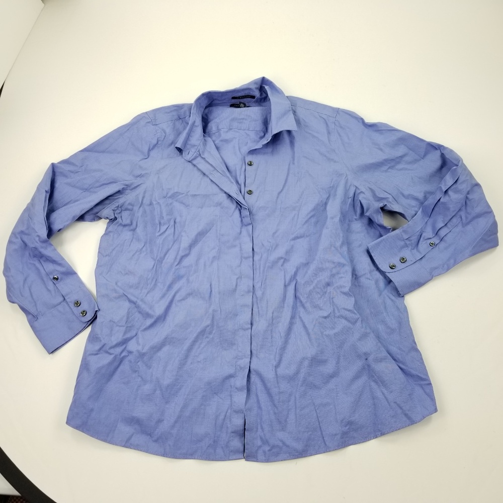 Lands End 22W Women's Shirt Button Front Non-I3353